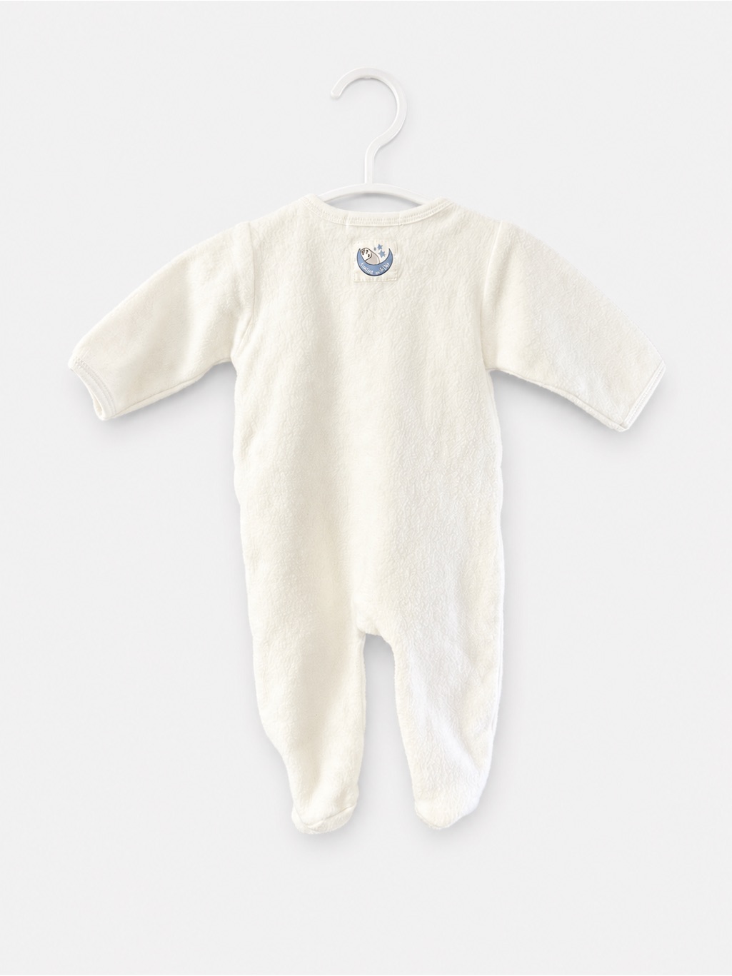 Under The Nile Organic Cotton Footed Sleeper Ivory Size M Euc — image 5 of 5